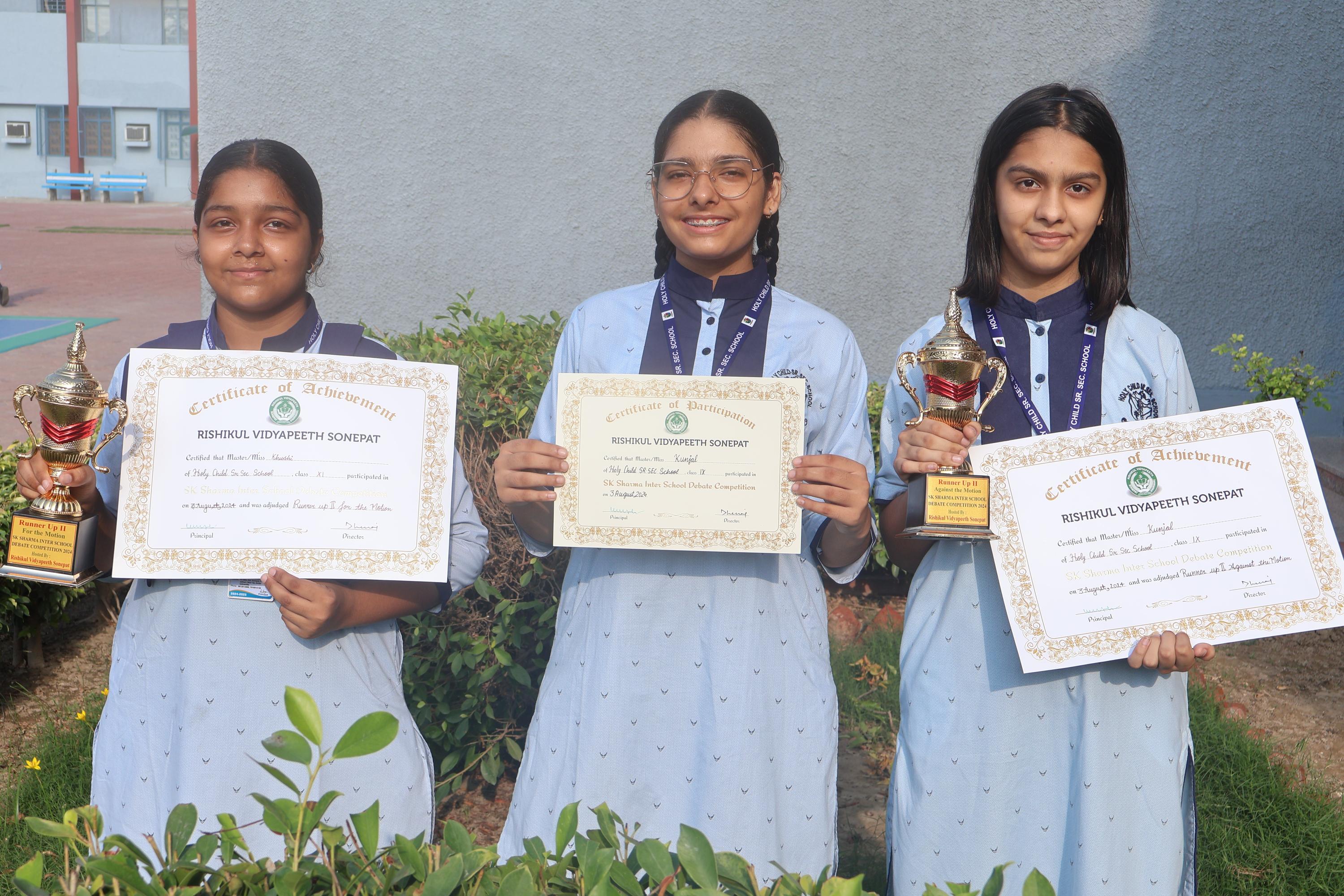 SK Sharma Inter School Debate Competition 2024